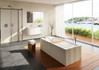 Акриловая ванна Riho Still Square 180x80 + светодиоды и подголовник с размещением слева