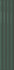 Настенная плитка Plinto Out Green Gloss 10.7х54.2 DNA Tiles глянцевая, рельефная (структурированная) керамическая 78803294