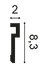 PX198F гибкий молдинг Orac Decor дюрополимер 2300х83х20 мм