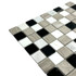 Мозаика Marble Mosaic Mix stone 4 Mat камень 30х30 см матовая чип 23х23 мм, белый, серый, черный