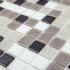 Мозаика ML43003 стекло 32.7х32.7 см глянцевая чип 20x20 мм, белый, серый, черный