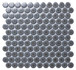 Мозаика Bonaparte Round Blue Gray керамогранит 31.2х33 см глянцевая серый