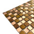 Мозаика Marble Mosaic Crystal Mix Rose стекло 30х30 см глянцевая чип 20x20 мм, медь