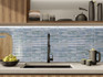 Настенная плитка Wynn Bleu 15x30 Mainzu глянцевая, рельефная (структурированная) керамическая PT03372