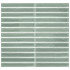 Мозаика Short Stick Apple керамика 28х30 см Amadis Fine Tiles глянцевая чип 20х150 мм, зеленый 8436552229408