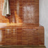 Мозаика Short Stick Honey Crackle керамика 28х30 см Amadis Fine Tiles глянцевая чип 20х150 мм, красный, оранжевый 8436552229330