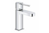 Смеситель Grohe Plus 33163003 для раковины, гладкий корпус, с нажимным сливным гарнитуром, S-Size