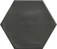 Керамогранит Hex Black Matt 15x17.3 матовый