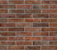 Керамогранит Brickone Rosso Berlino 7.4х31 Dado Ceramica матовый настенный  BKN004