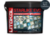 Затирка для плитки эпоксидная Litokol двухкомпонентный состав Starlike Evo S.145 Nero Carbonio 5 кг 485200004