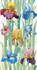 Панно Fiori  "Ирисы" (3 части) 40х75 Pieza Rosa керамическое 377017