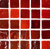 Мозаика Lyra-6 прокрашенная в массе стекло 31.8х31.8 см перламутровая чип 15х15 мм, красный