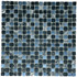 Мозаика Marble Mosaic Black Edition стекло 30х30 см глянцевая чип 15x15 мм, черный