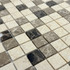 Мозаика Marble Mosaic Mix stone 1 Mat камень 30х30 см матовая чип 23х23 мм, бежевый, коричневый, черный