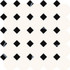 Мозаика Tubadzin Fashion 2 29,8x29,8x0,8 Gat.1 керамогранит глянцевая белый, черный 5900199230637