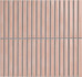 Мозаика Porcelain mosaic Mosaic 1.5х14.5 Y15FW42 Розовый матовый керамогранит 29.4х31.3 см чип 15х145 мм,