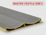 Стеновая панель Master textile grey Bonaparte бамбук с добавлением древесного волокна матовая, рифленая 2800х140х15 мм