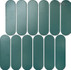 Мозаика P-560 керамика матовая 27.6х29 см NSmosaic Porcelain Series чип 43х148 мм, зеленый