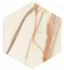 Керамогранит Calacata Gold Hexagon 28,5x33 универсальный матовый
