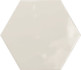 Настенная плитка Hex Creme Glossy 15x17.3 глянцевая керамическая