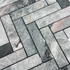 Мозаика Marble Mosaic Hermes Grey мрамор 28.1х28.1 см полированная чип 23х98 мм серый