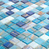 Мозаика Imagine Lab ML45016 стекло 32.7х32.7 см глянцевая чип 23х23 мм, белый, голубой, синий