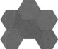 Мозаика LN04/TE04 Hexagon 25x28,5 керамогранит матовая, серый 39617
