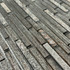 Мозаика Marble Mosaic Stripes Silver Pink стекло 30х34 см глянцевая чип 10x48/98/148 мм, серебро-silver