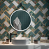 Декор HGD/A492/19056 Пальмейра 1, 9.9x20 Kerama Marazzi матовый керамический