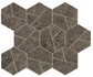 Мозаика Boost Stone Tobacco Mosaico Hex 25х28,5 керамогранит матовая, коричневый A7C1