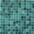 Мозаика Pixmosaic PIX131 из стекла, чип 23x23 мм, сетка 327х327х4 мм матовая бирюзовый