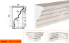 Лепнинапласт Карниз КВ-275/2 фасадный полистирол 2000х275х210 мм с покрытием эластичной шпатлёвкой PS-TechnoPlaster
