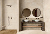 Настенная плитка Fabula Wall Travertino Cross Bianco 33х100 Marazzi Italy 3d, матовая керамическая MP9Q