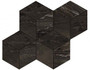 Мозаика Marvel Absolute Brown Mos. Esagono Lap. AEPL 30x35 керамогранитная м2