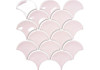 Мозаика Pink Scales 259х279х6 мм керамика глянцевая, розовый
