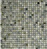 Мозаика Pixmosaic PIX 353 Jet Green, чип 10x10 мм, сетка 305х305x6 мм, матовая мрамор бежевый, зеленый