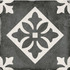 Декор Art Nouveau Padua Black 20х20 матовый керамогранит