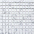 Мозаика PIX764 из стекла, 30х30 см Pixmosaic матовая чип 23х23 мм, белый, серый