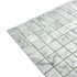 Мозаика Marble Mosaic Carrara white Mat камень 30х30 см матовая чип 23х23 мм, белый, серый