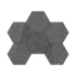 Мозаика LN03/TE03 Hexagon 25x28.5 непол. керамогранит