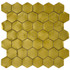 Мозаика Marble Mosaic Hexagon Web Gold 3D нержавеющая сталь 29х30.5 см чип 48х48 мм, золотой-oro-gold