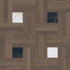 Керамогранит Leatherwood Chesterfield Ebony Nat 3D Rett 60х60 Versace матовый напольная плитка PF60020119