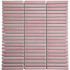 Мозаика Marble Mosaic Kit-Kat Pink керамика 28.2х29.4 см полированная чип 12x92 мм розовый