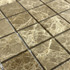 Мозаика Marble Mosaic Emperador light Pol камень 30.5х30.5 см полированная чип 48х48 мм, бежевый, коричневый