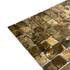 Мозаика Marble Mosaic Emperador dark Pol камень 30х30 см полированная чип 23х23 мм, коричневый, темно-коричневый
