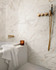 Настенная плитка Fabula Wall Travertino Cross Bianco Gentle 3D Str 33х100 Marazzi Italy матовая керамическая MP9P