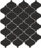 Настенная плитка 65001 Арабески Глянцевый Черный 26x30 Kerama Marazzi  керамическая