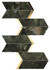 Декор Marvel Chevron Brasil Green-17x41,4 глянцевый керамический