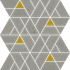 Мозаика Italon Avantgarde Iron Mosaico Luxor керамогранит 30.7х30.9 см матовая желтый, серебро-silver, серый 620110000241