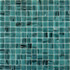 Мозаика Pixmosaic PIX130 из стекла, чип 23x23 мм, сетка 327х327х4 мм матовая бирюзовый